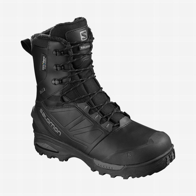 Salomon Israel TOUNDRA PRO CLIMASALOMON™ WATERPROOF - Mens Winter Boots - Black (XMCU-60352)